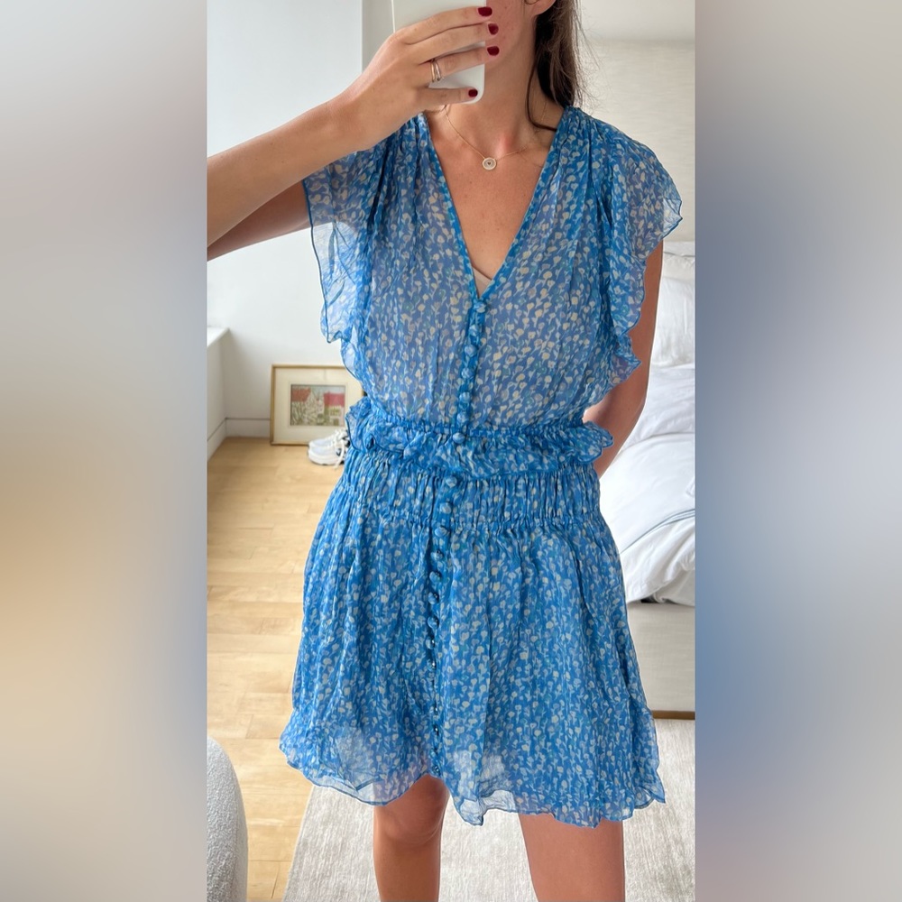 The Kooples silk floral mini dress